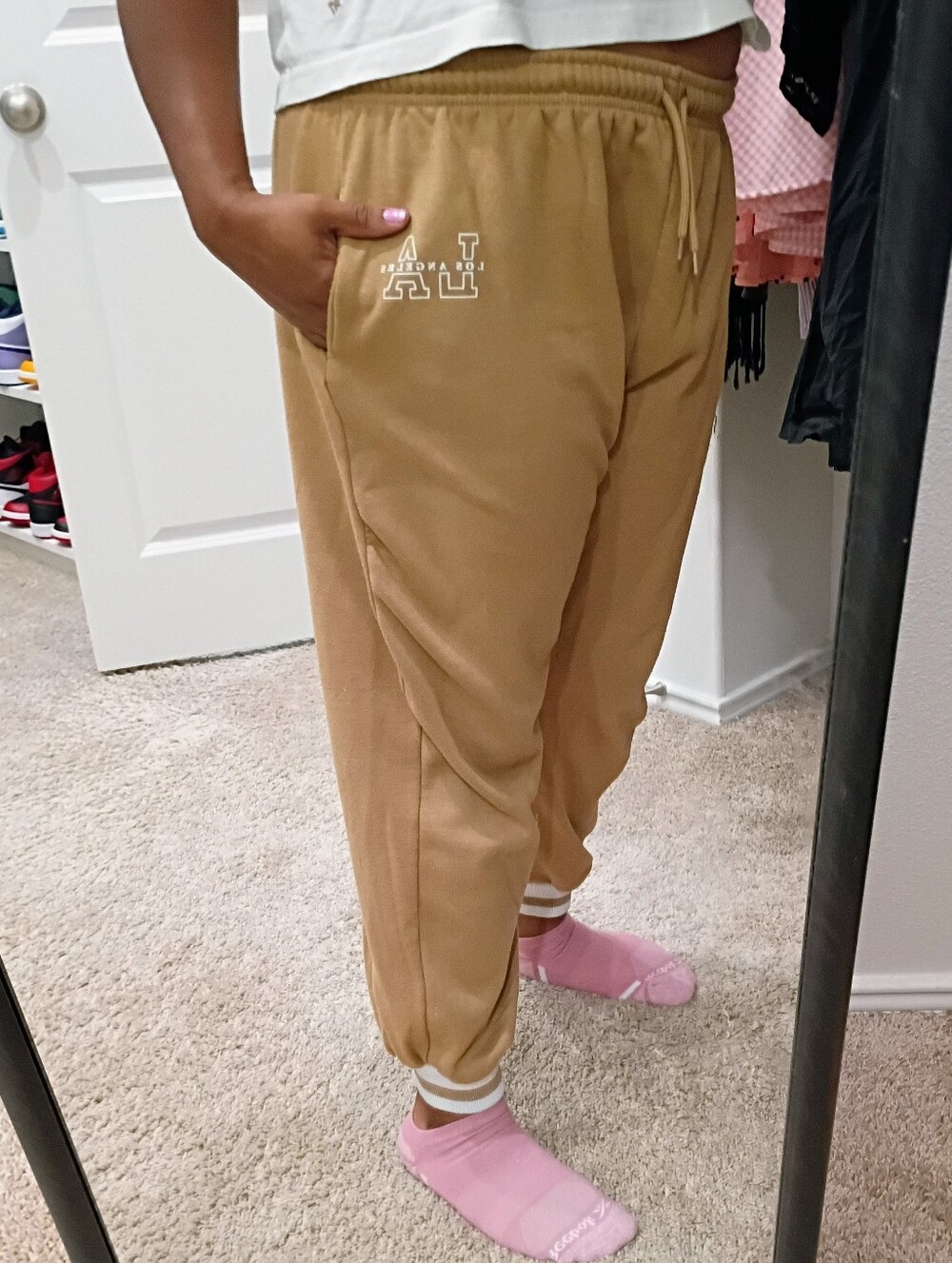 Beige Joggers
